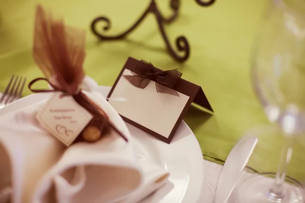 Inredda Bröllops bord — Stockfoto