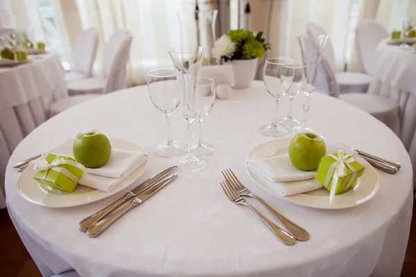 Düğün masa süslü — Stok fotoğraf