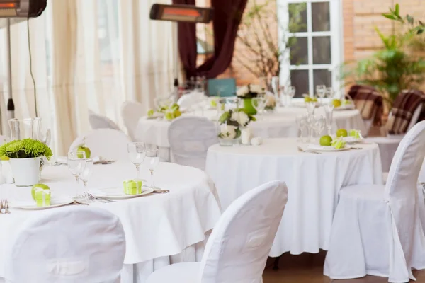 Table de mariage décorée — Photo