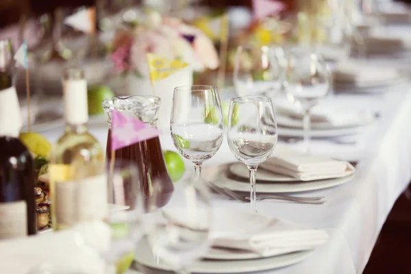 Inredda Bröllops bord — Stockfoto