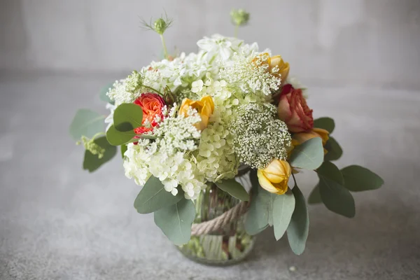 Wedding bouquet in a rustic style — Stock Photo, Image