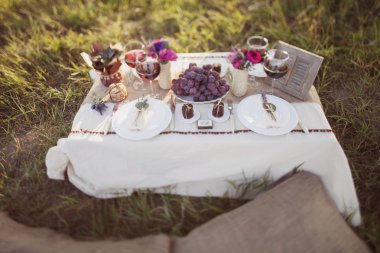 Düğün masa Park dekore edilmiş
