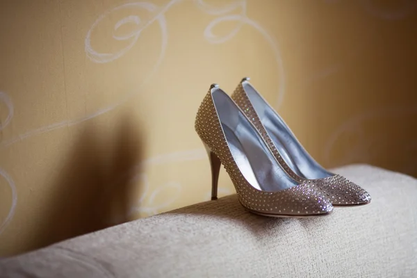 Silver shoes — Stock Photo, Image