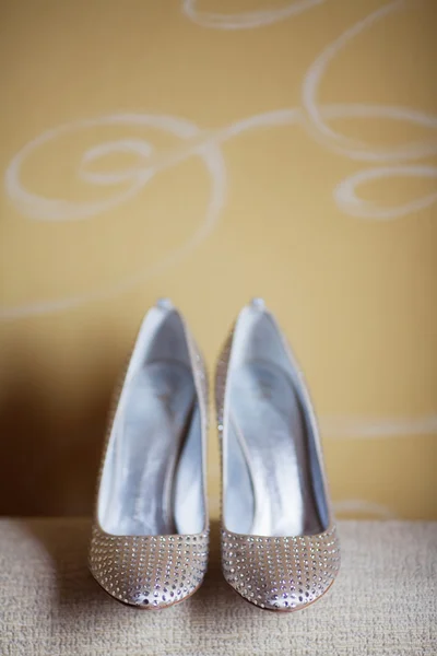 Silver shoes — Stock Photo, Image