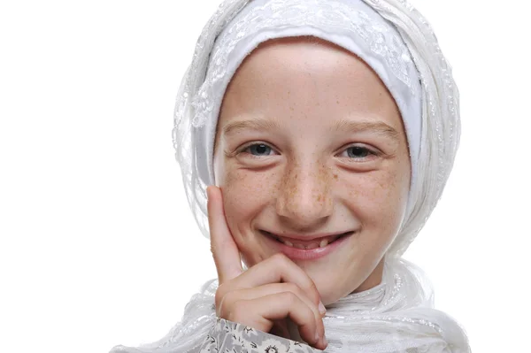 Μουσουλμανική κοριτσάκι — Φωτογραφία Αρχείου