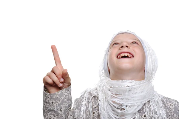 Kleines muslimisches Mädchen — Stockfoto