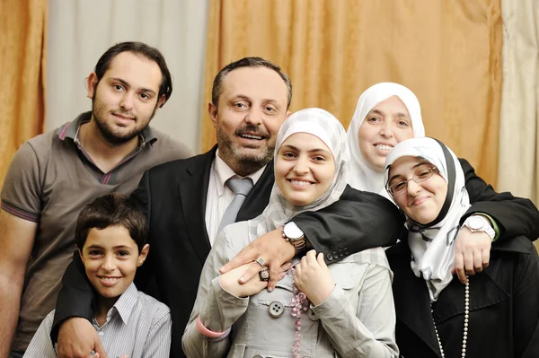 Muslim Arabic family Stock Image