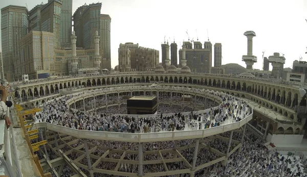 Muslim Orang Berdoa Bah Mekkah — Stok Foto