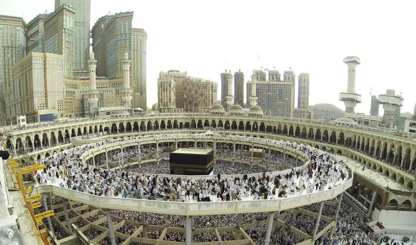 Musulmani Che Pregano Kaaba Alla Mecca — Foto Stock