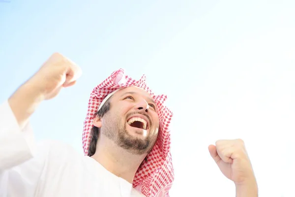 Portrait Arabic Man Alone Young Man — Stock Photo, Image