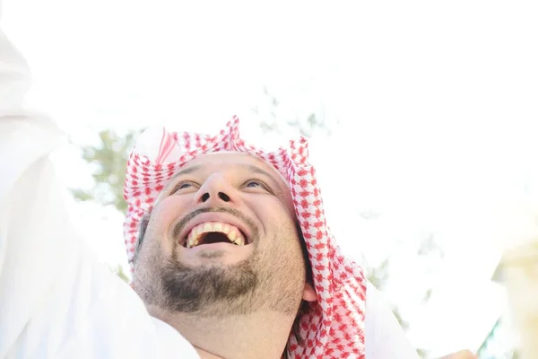Портрет Арабского Человека Молодой Человек — стоковое фото