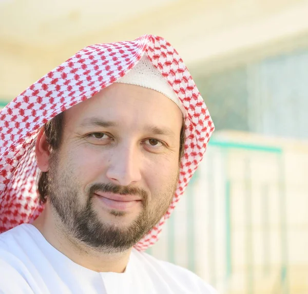 Portrét Samotného Araba Mladý Muži — Stock fotografie