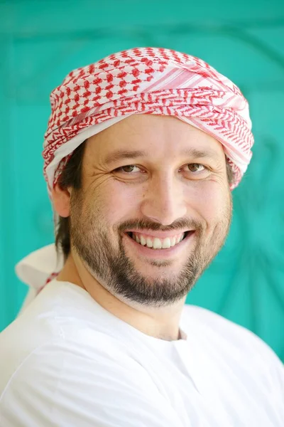 Active Arabic man posing in real life — Stock Photo, Image