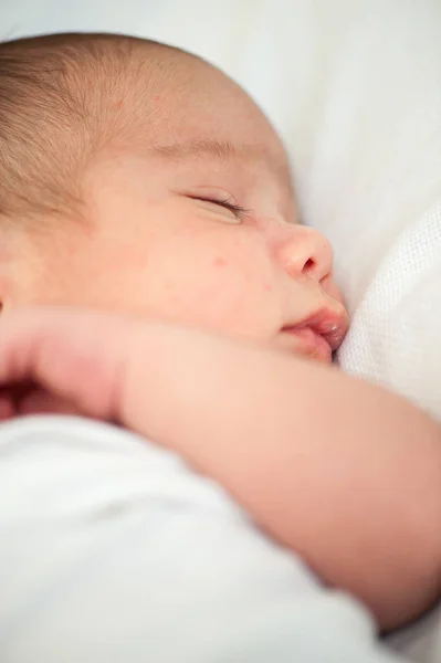 Newborn baby in first week of his life — Stock Photo, Image