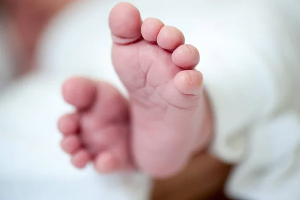 Newborn baby in first week of his life — Stock Photo, Image