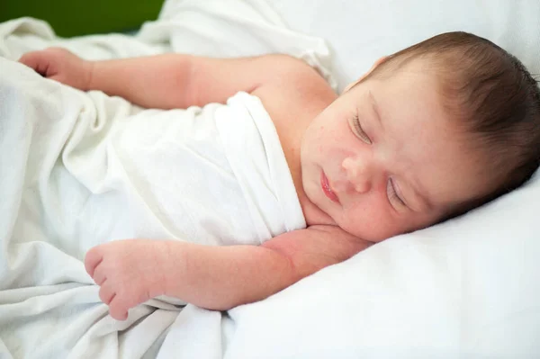 Newborn baby in first week of his life — Stock Photo, Image