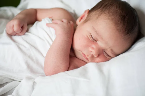 Newborn baby in first week of his life — Stock Photo, Image