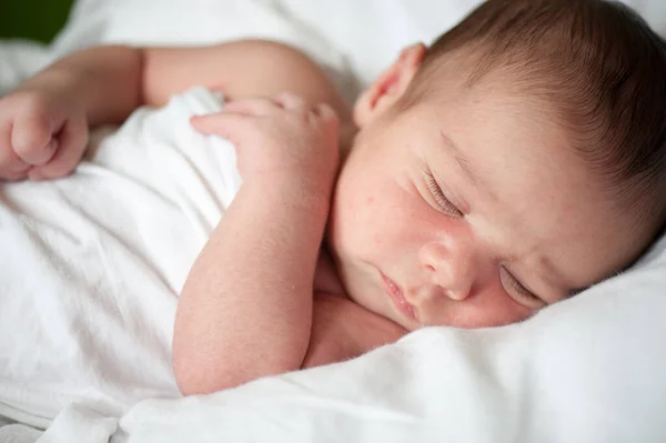 Newborn baby in first week of his life — Stock Photo, Image