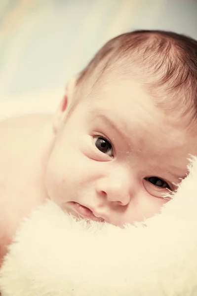 Newborn baby in first week of his life — Stock Photo, Image