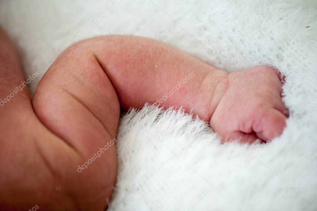 Newborn baby in first week of his life