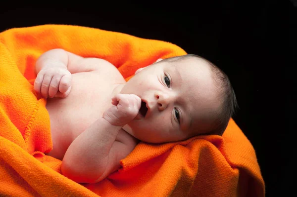 Adorable hermoso bebé recién nacido — Foto de Stock