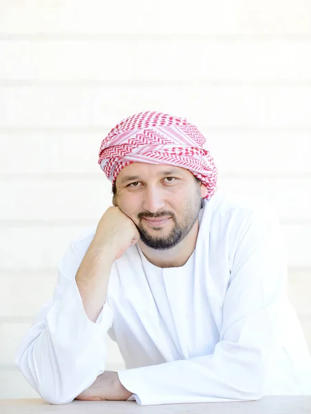 Portrait of Arabic Muslim man posing in real life — Stock Photo, Image