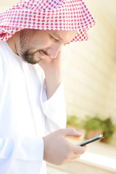 Portrait of Arabic Muslim man posing in real life — Stock Photo, Image