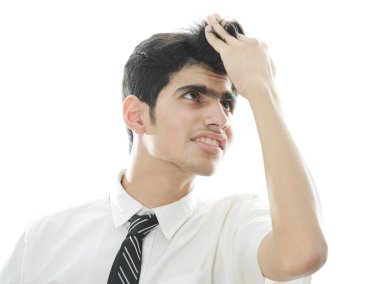 Tek başına Arap gençlik portresi 