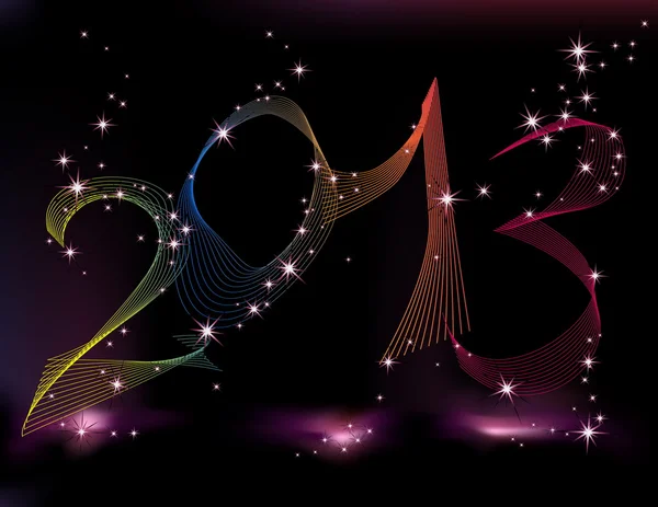 Feliz Año Nuevo 2013 — Vector de stock