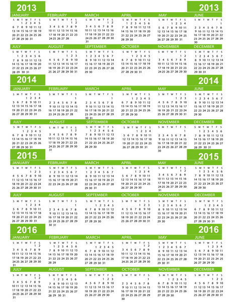Календарь, Новый год 2013, 2014, 2015, 2016

