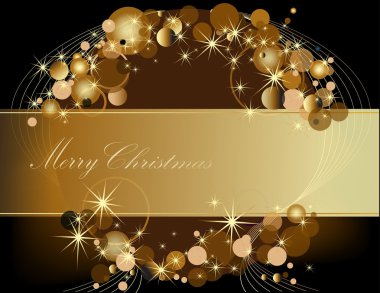 Altın merry christmas arka plan