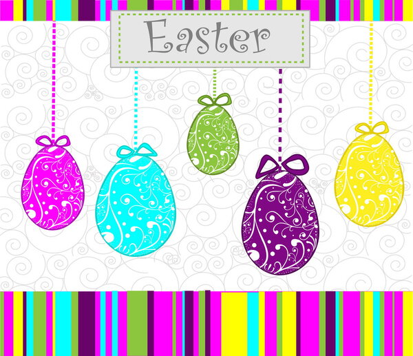 Rabbit is looking for the eggs