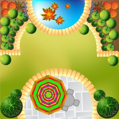 Bahçe planı