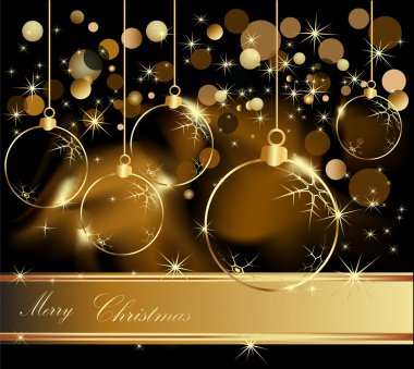 Altın merry christmas arka plan
