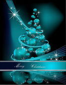 Vánoční stromek modrý a stříbrný
