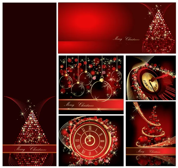 Joyeux Noël fonds collections — Image vectorielle