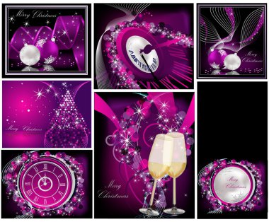 mutlu Noeller arka plan koleksiyonları gümüş ve menekşe