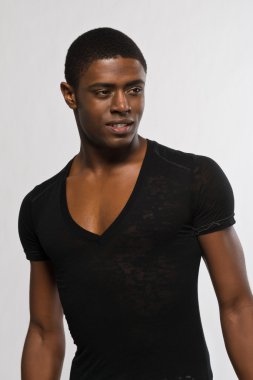Siyah adam.