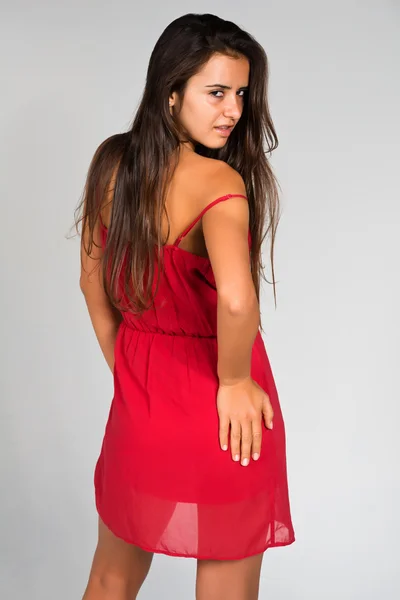 Vestido rojo — Foto de Stock