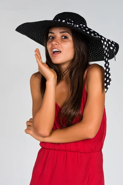 Vestido rojo — Foto de Stock