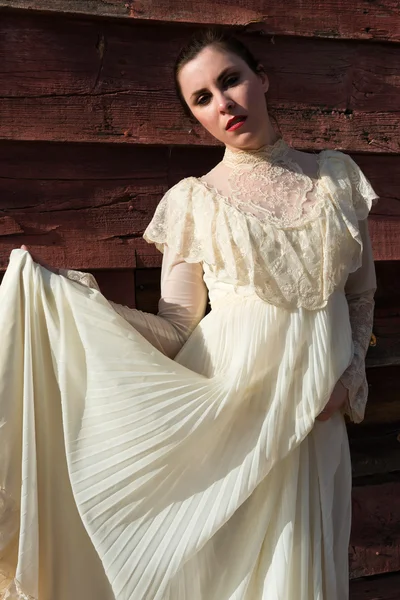 Viktorianska klänning — Stockfoto
