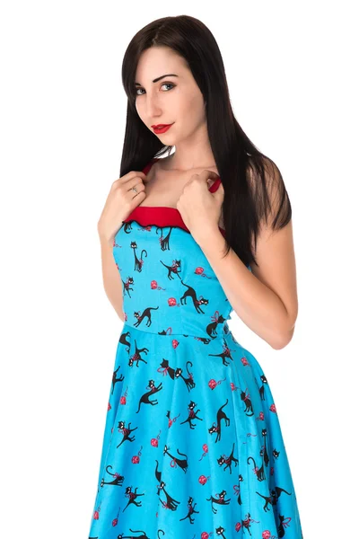 Blue dress — Stock Photo, Image