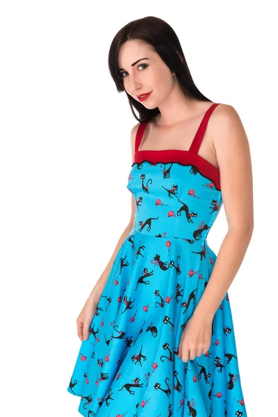 Blaues Kleid — Stockfoto