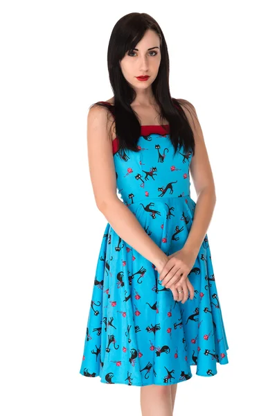 Blaues Kleid — Stockfoto