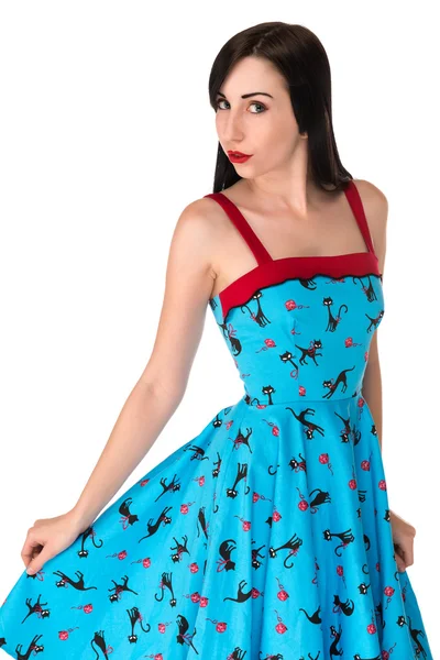 Blaues Kleid — Stockfoto