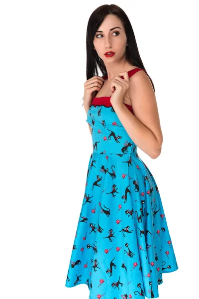 Blue dress — Stock Photo, Image