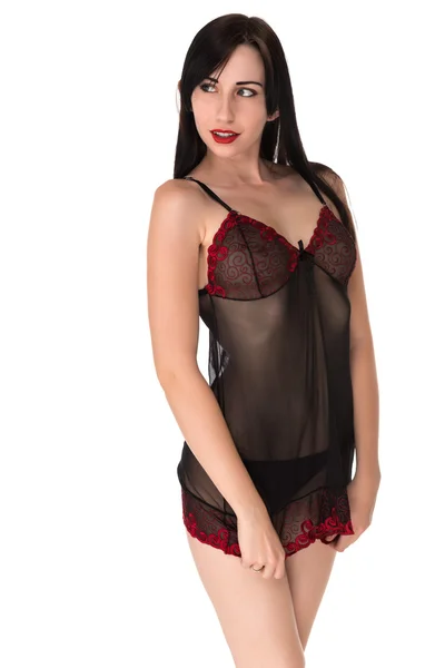 Black chemise — Stock Photo, Image