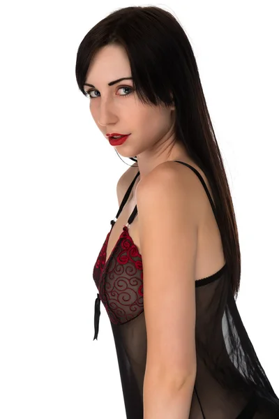 Black chemise — Stock Photo, Image