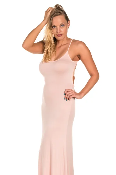 Růžové šaty — Stock fotografie