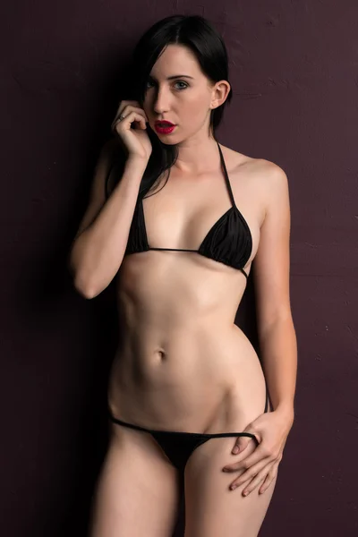 Fekete bikini — Stock Fotó